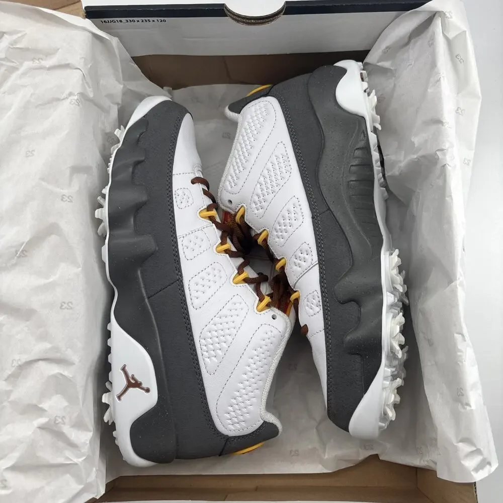 Air Jordan 9 Golf NRG U24 White Gold 7.5 FN6931 100 NEW
